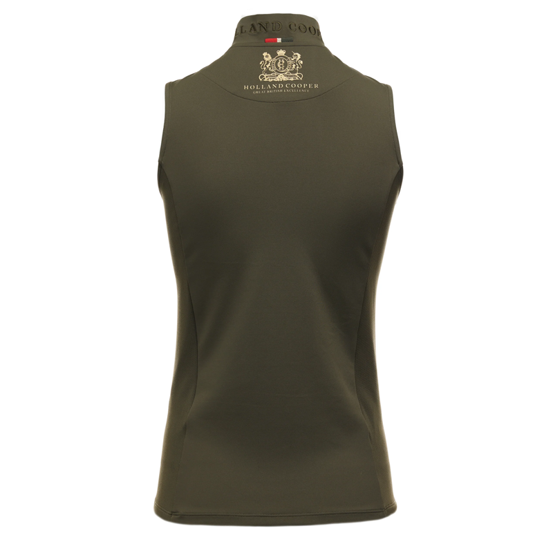 Holland Cooper Elite Sleeveless Base Layer - Olive-5